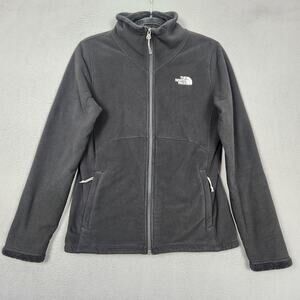 The North Face Jacket Womens Medium Black Fleece Full Zip Morning Glory C708